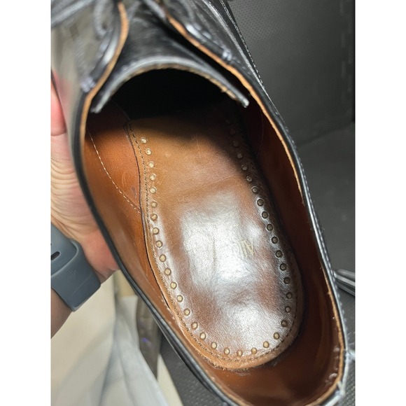 Allen Edmonds Montgomery Black Leather Split Toe Derby Shoes Old Money 11 E Wide main image 4